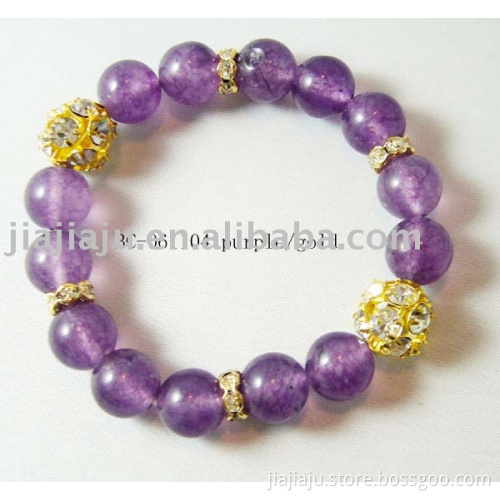 Bracelet BC-061104 purple/gold